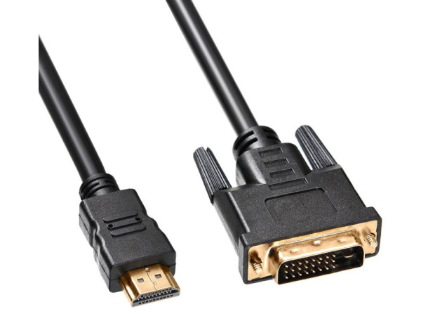 Кабель Buro HDMI-19M-DVI-D-1.8M