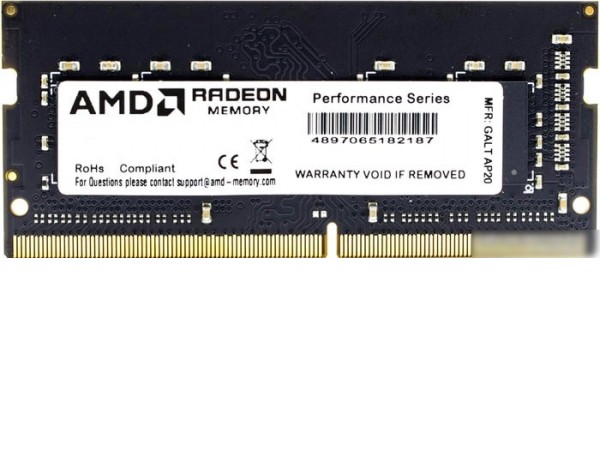 Оперативная память AMD Radeon 16GB DDR4 SODIMM PC4-25600 R9416G3206S2S-UO