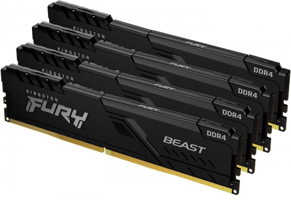 Оперативная память Kingston FURY Beast 4x4GB DDR4 PC4-21300 KF426C16BBK4/16