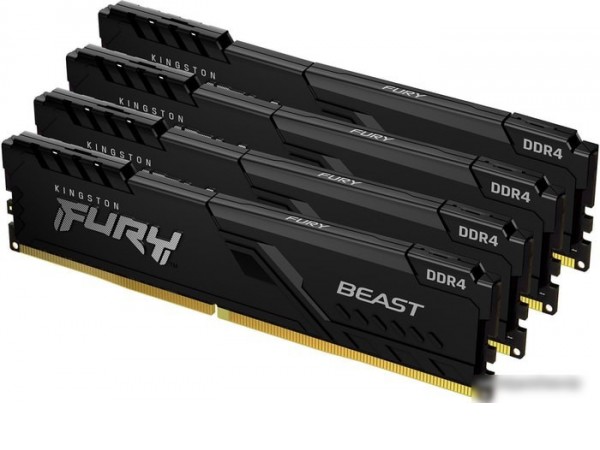 Оперативная память Kingston FURY Beast 4x16GB DDR4 PC4-28800 KF436C18BBK4/64