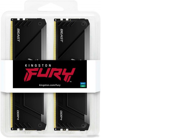 Оперативная память Kingston FURY Beast RGB 2x16ГБ DDR4 3200МГц KF432C16BB12AK2/32