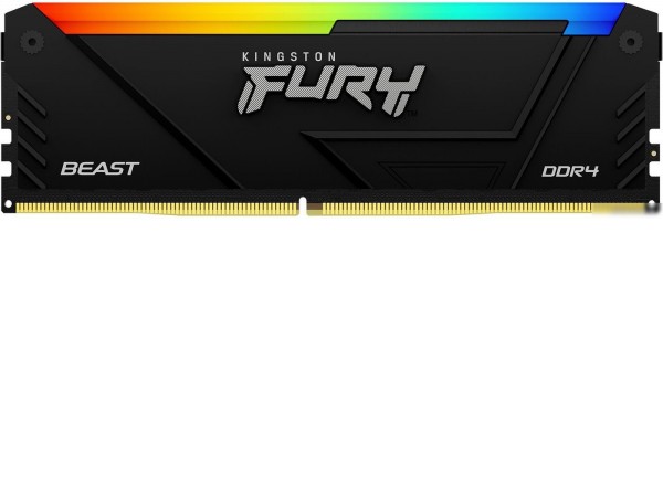 Оперативная память Kingston FURY Beast RGB 8ГБ DDR4 3200 МГц KF432C16BB2A/8