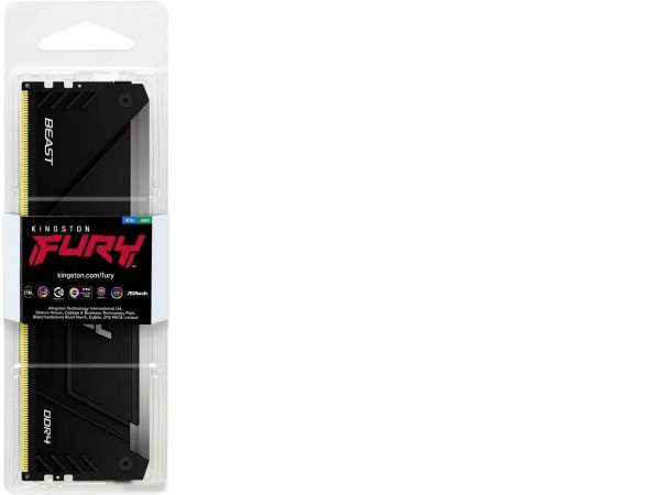 Оперативная память Kingston FURY Beast RGB 8ГБ DDR4 3600 МГц KF436C17BB2A/8