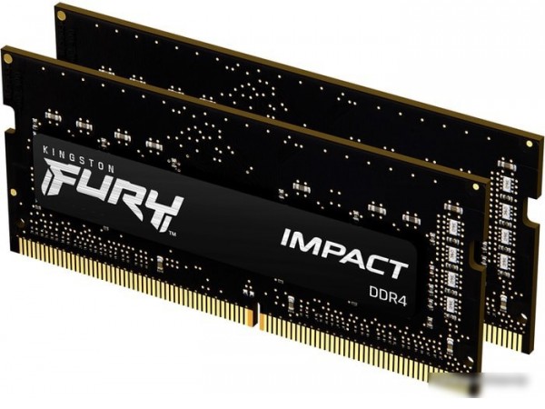 Оперативная память Kingston FURY Impact 2x8GB DDR4 SODIMM PC4-25600 KF432S20IBK2/16
