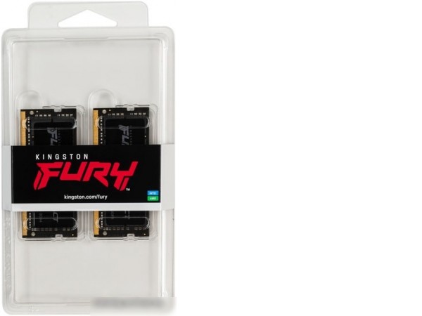 Оперативная память Kingston FURY Impact 2x8GB DDR4 SODIMM PC4-25600 KF432S20IBK2/16