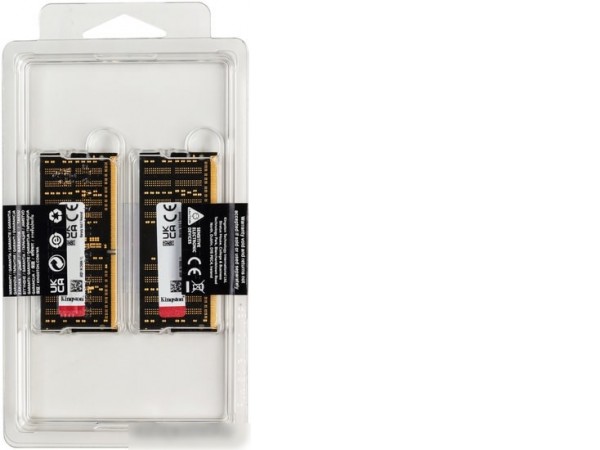 Оперативная память Kingston FURY Impact 2x8GB DDR4 SODIMM PC4-25600 KF432S20IBK2/16