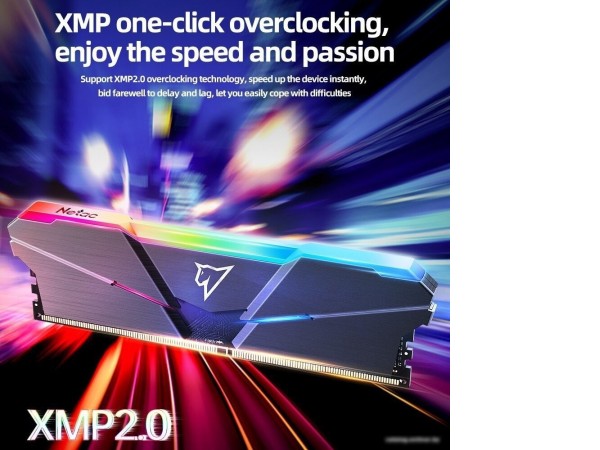 Оперативная память Netac Shadow RGB 2x8ГБ DDR4 3600 МГц NTSRD4P36DP-16E