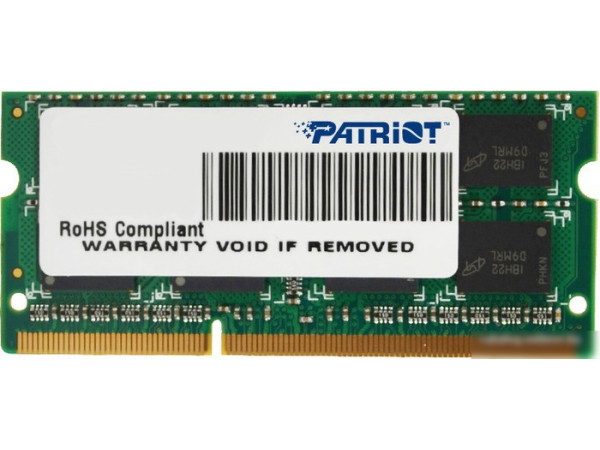Оперативная память Patriot Signature Line 4GB DDR3 SO-DIMM PC3-12800 [PSD34G16002S]