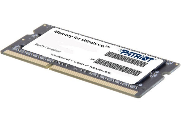 Оперативная память Patriot Memory for Ultrabook 4GB DDR3 SO-DIMM PC3-12800 (PSD34G1600L2S)