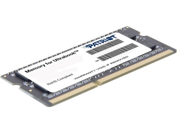 Оперативная память Patriot Memory for Ultrabook 4GB DDR3 SO-DIMM PC3-12800 (PSD34G1600L81S)