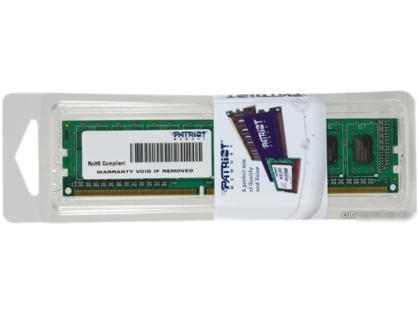 Оперативная память Patriot Signature 8GB DDR3 PC3-12800 (PSD38G16002)