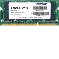 Оперативная память Patriot Signature 8GB DDR3 SO-DIMM PC3-12800 (PSD38G16002S)