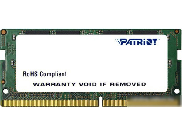 Оперативная память Patriot 4GB DDR4 SO-DIMM PC4-17000 [PSD44G213381S]