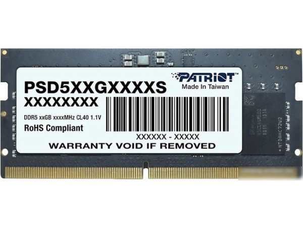 Оперативная память Patriot Signature Line 8ГБ DDR5 4800 МГц PSD58G480041S