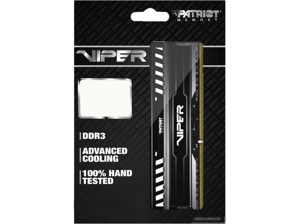 Оперативная память Patriot Viper 3 Black Mamba 8GB DDR3 PC3-12800 (PV38G160C0)