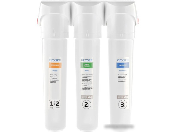 Стационарная система "под мойкой" Гейзер Смарт для жесткой воды (без крана)