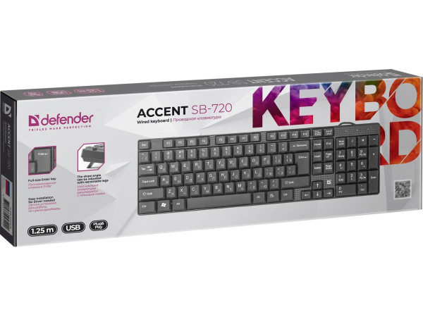 Клавиатура Defender Accent SB-720 RU
