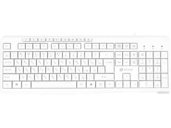 Клавиатура Oklick 305M (белый)
