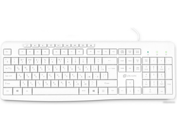 Клавиатура Oklick 305M (белый)