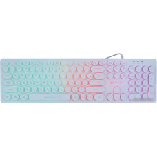 Клавиатура Oklick 420MRL (белый)