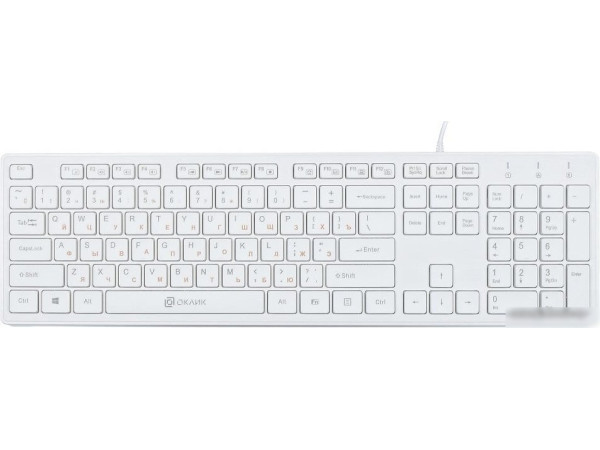 Клавиатура Oklick 500M (белый)