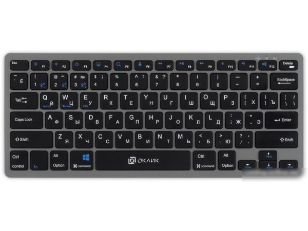 Клавиатура Oklick 835S (серый/черный)