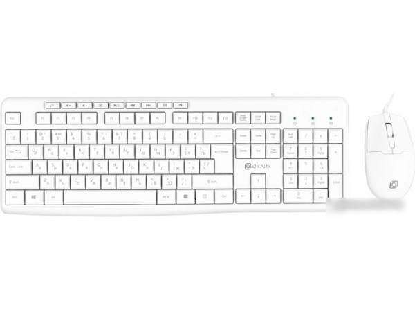 Офисный набор Oklick S650 (белый)