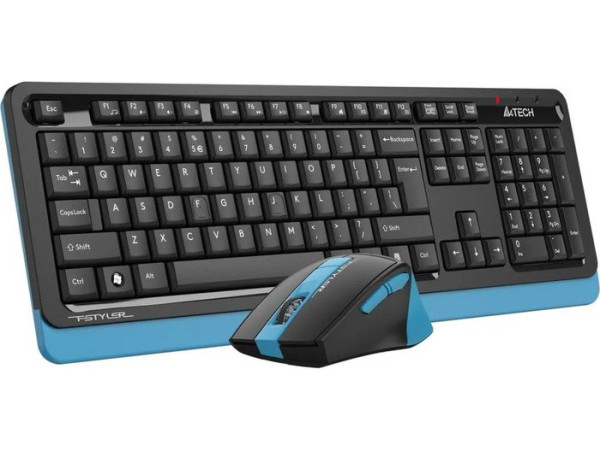 Офисный набор A4Tech Fstyler FG1035 (черный/синий )