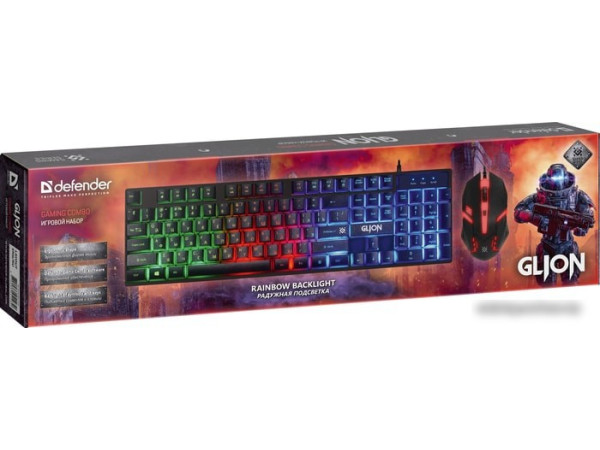 Клавиатура + мышь Defender Glion C-123