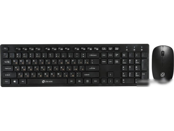 Клавиатура + мышь Oklick 240M (черный)