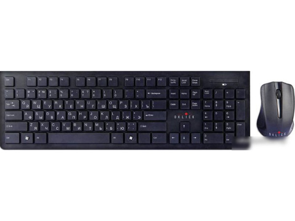 Мышь + клавиатура Oklick 250M Wireless Keyboard & Optical Mouse [997834]
