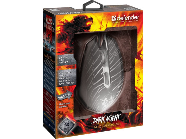 Игровая мышь Defender Dark Agent GM-590L