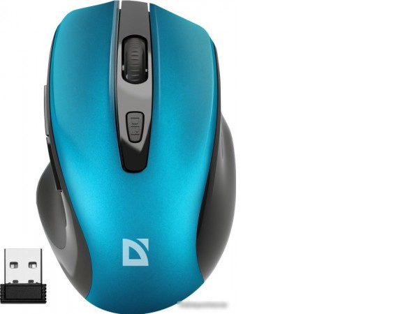 Мышь Defender Prime MB-053 (бирюзовый)