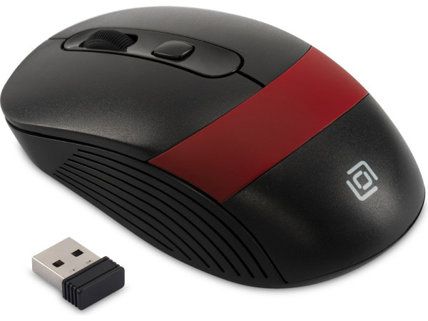 Мышь Oklick 310MW (черный/красный)