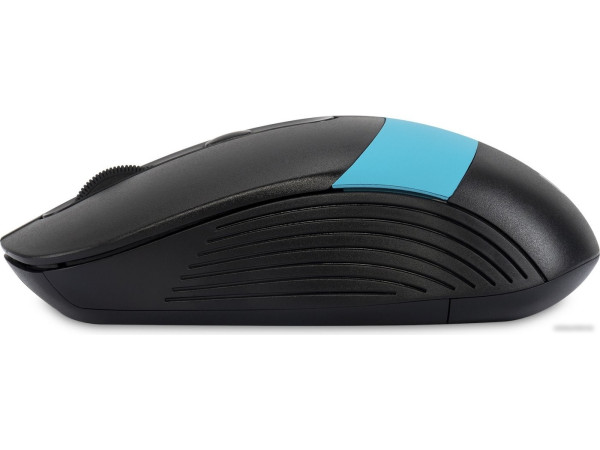 Мышь Oklick 310MW (черный/голубой)