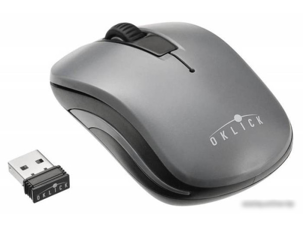 Мышь Oklick 445MW (серый) [945814]