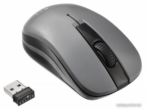 Мышь Oklick 445MW (серый) [945814]