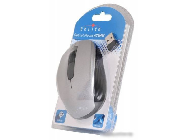 Мышь Oklick 475MW (серый) [945829]