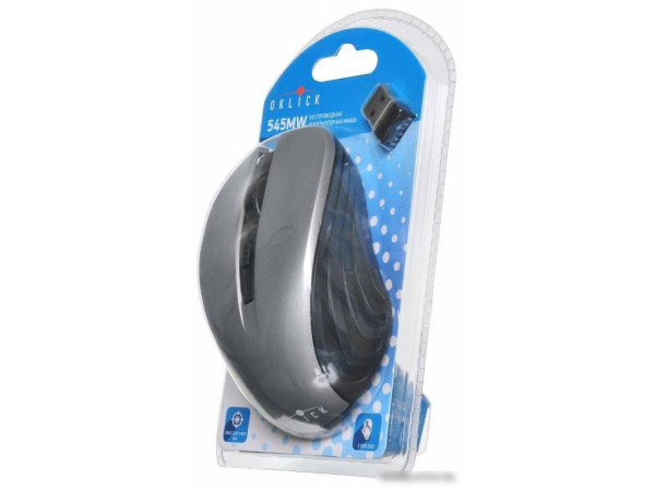 Мышь Oklick 545MW (черный/серый) [368629]