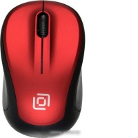 Мышь Oklick 665MW (черный/красный)