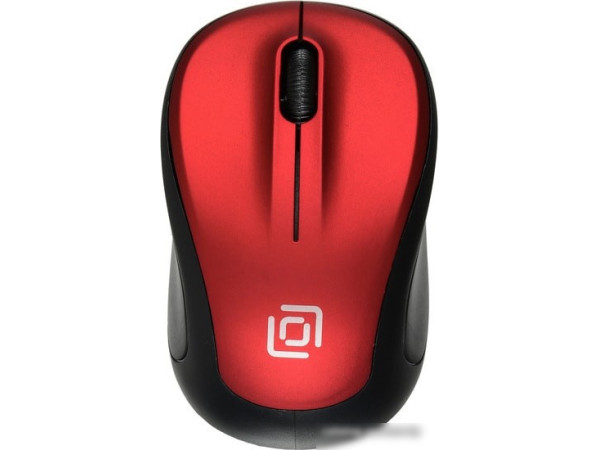 Мышь Oklick 665MW (черный/красный)