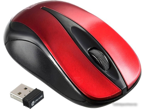 Мышь Oklick 675MW (красный)