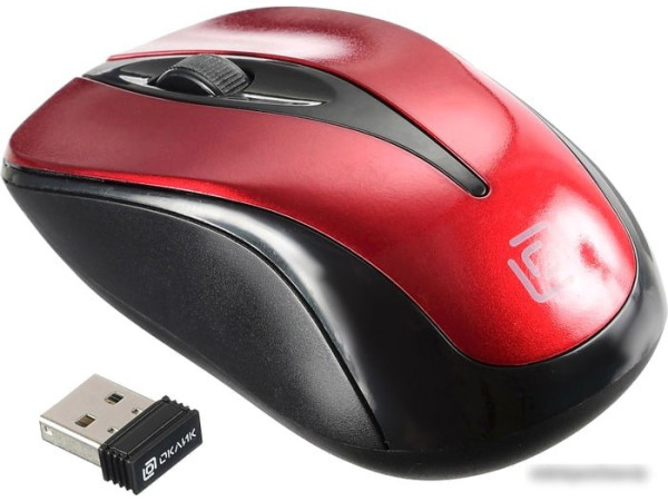 Мышь Oklick 675MW (красный)