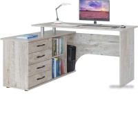 Компьютерный стол Сокол КСТ-109 левый (дуб юкон)