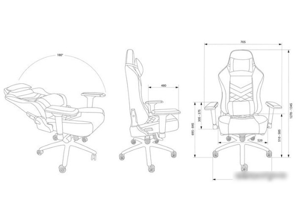 Кресло CACTUS CS-CHR-0112BL (черный)