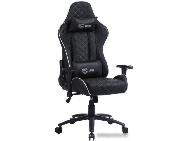 Кресло CACTUS CS-CHR-030BLS (черный/серебристый)