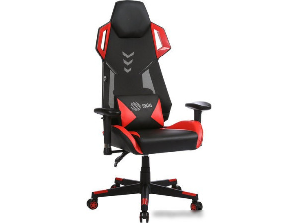 Кресло CACTUS CS-CHR-090BLR (черный/красный)