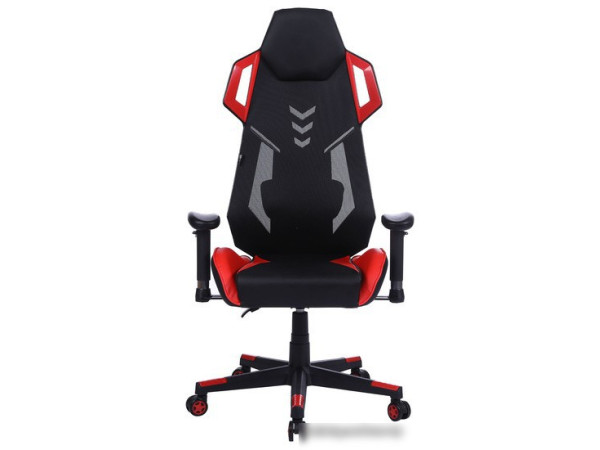 Кресло CACTUS CS-CHR-090BLR (черный/красный)