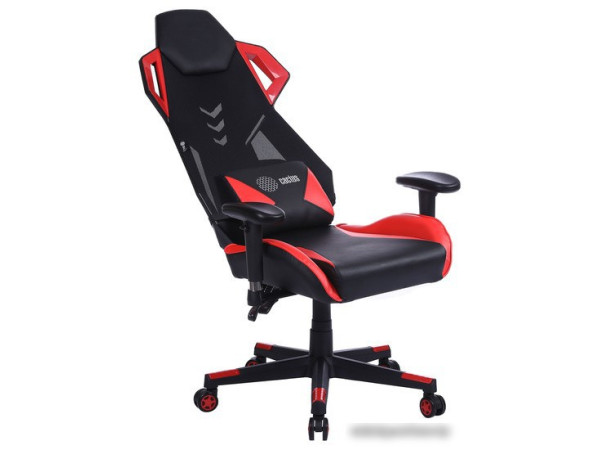 Кресло CACTUS CS-CHR-090BLR (черный/красный)