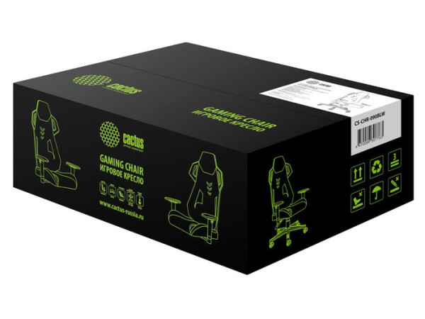 Кресло CACTUS CS-CHR-090BLW (черный/белый)